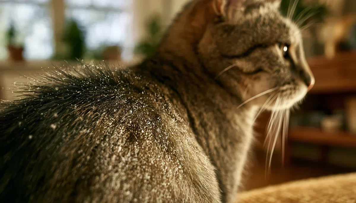 Katze hat Schuppen am Rücken: Ursachen und Abhilfe