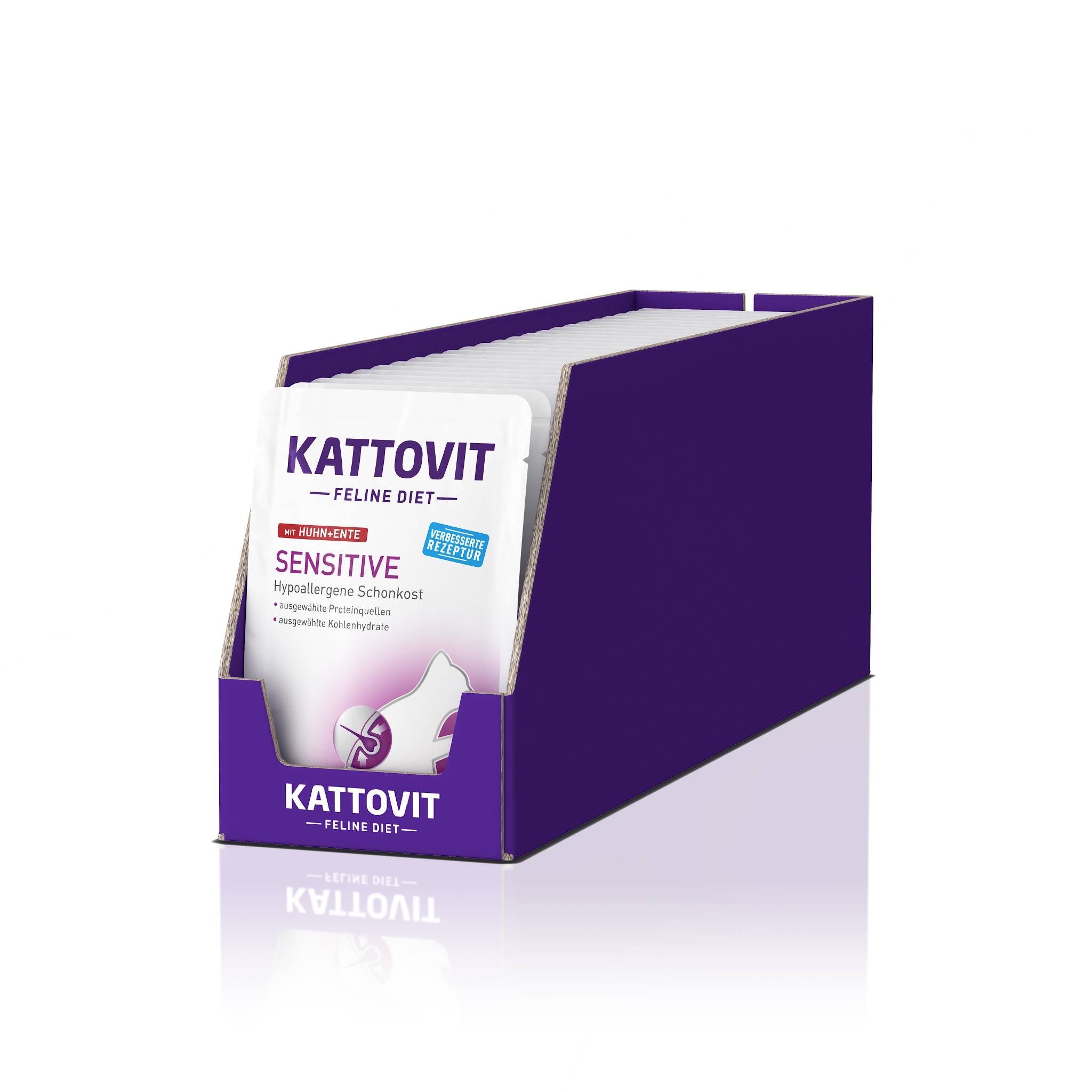 KATTOVIT Sensitive Chicken &amp; Duck 24x85g